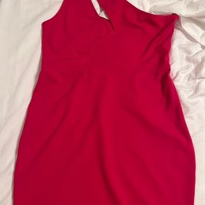 PINK Lulus Mini Dress with cutout